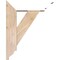 Ekena Millwork Traditional Traditional Smooth Bracket w/ Offset Brace, Douglas Fir, 5 1/2"W x 16"D x 20"H BKT0604X16X20TRA01SDF - alternate 2